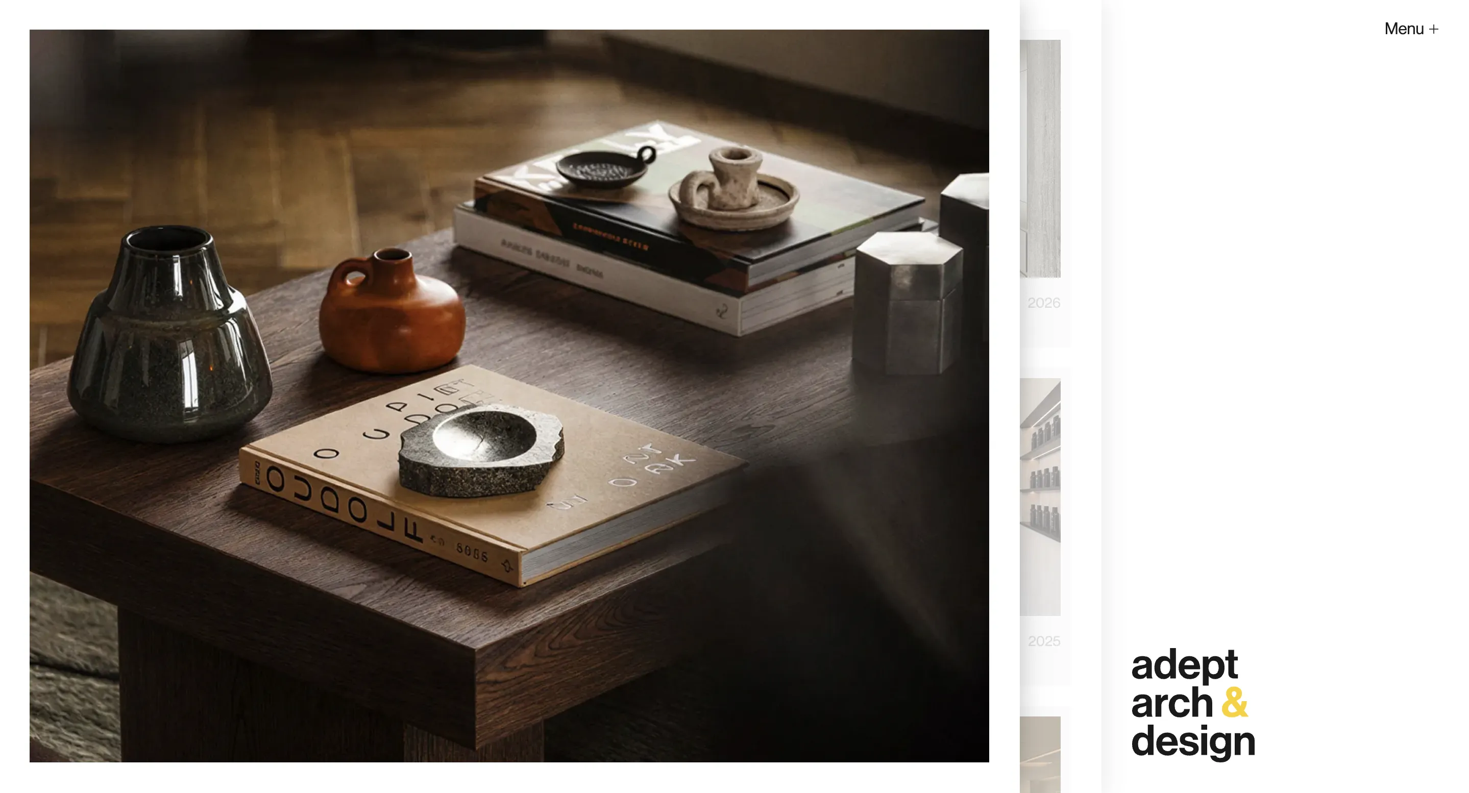 ADEPT Design studio website built by ROOKS