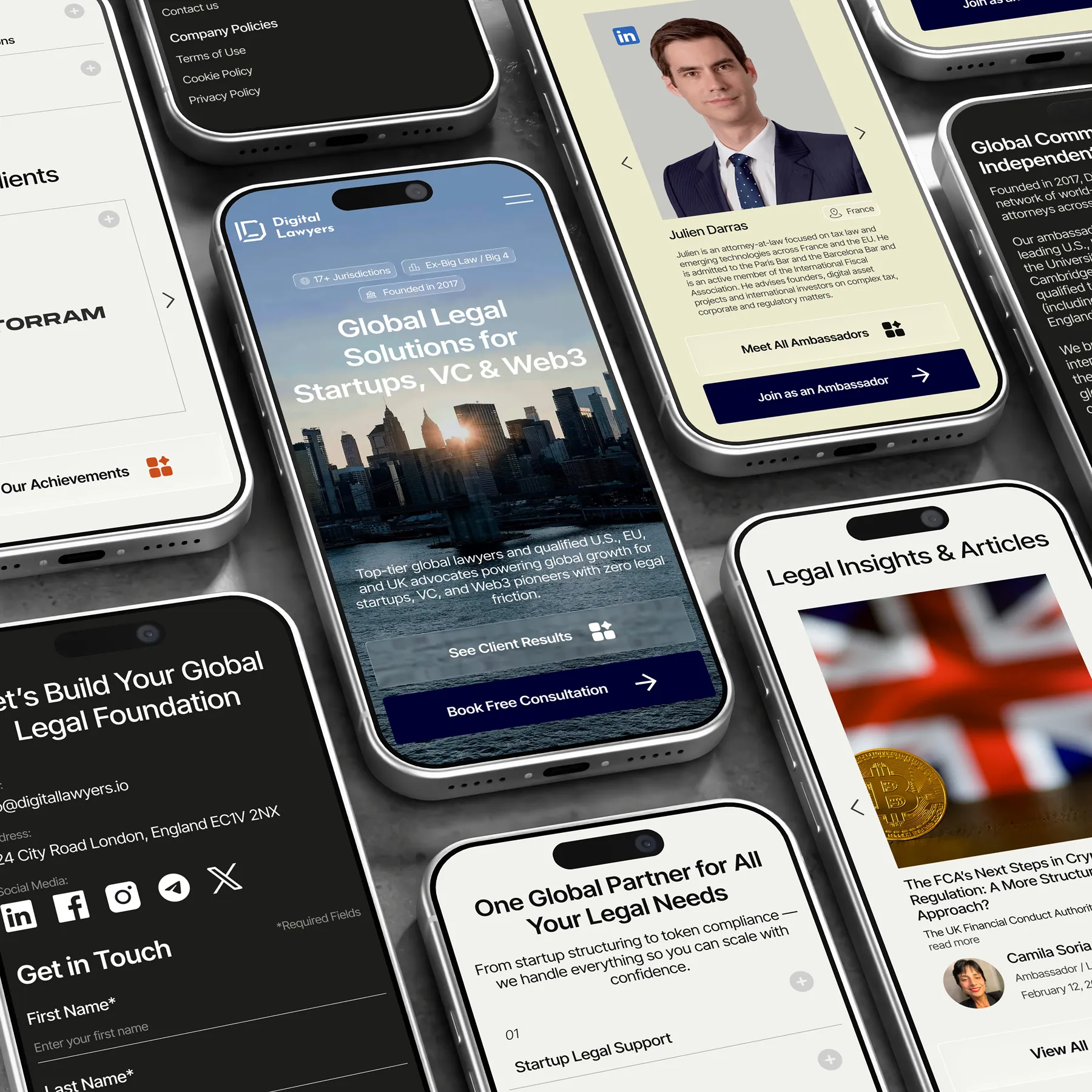 Digital Lawyers studio website: screen 2 of 4