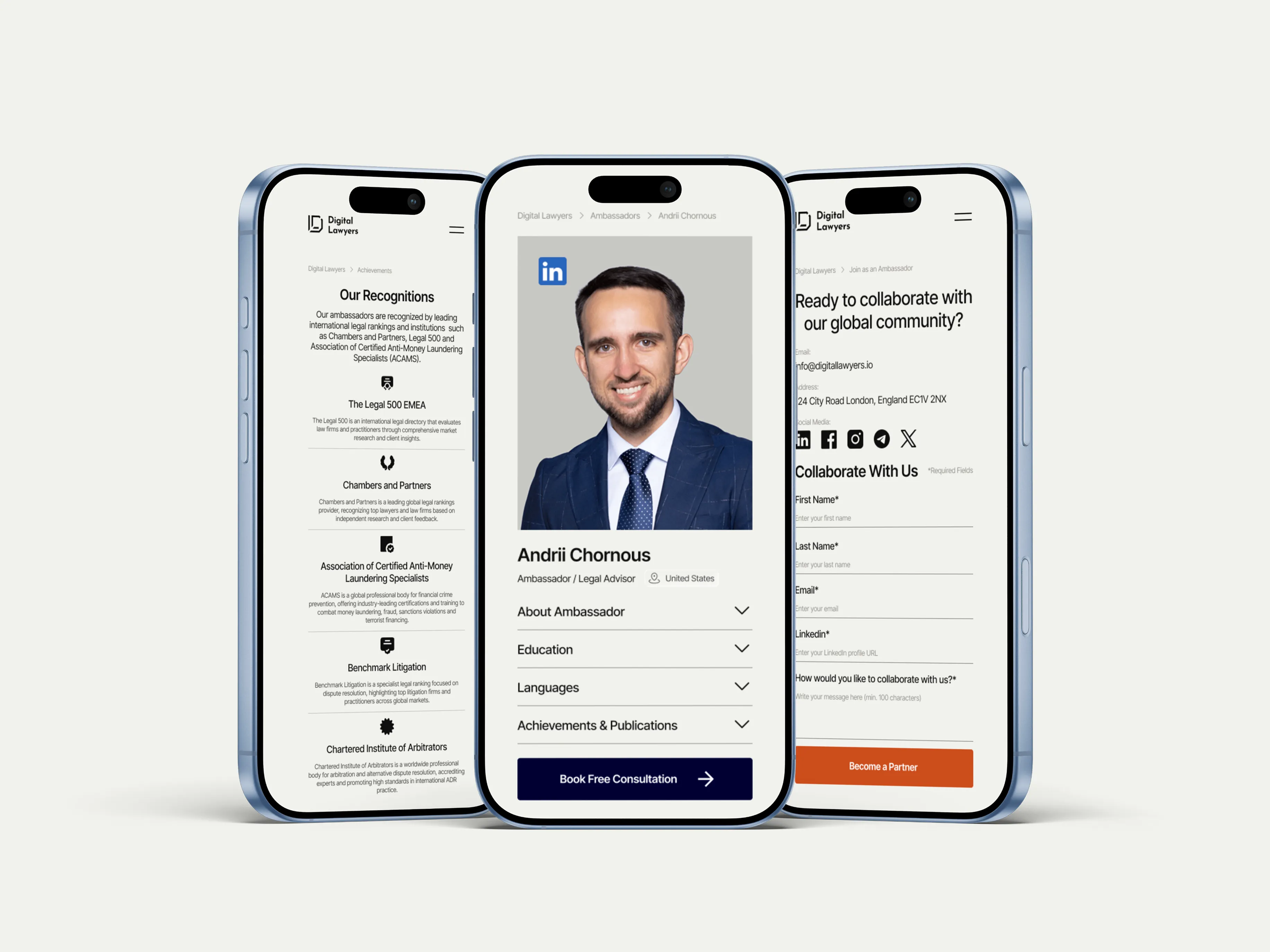 Digital Lawyers studio website: screen 4 of 4