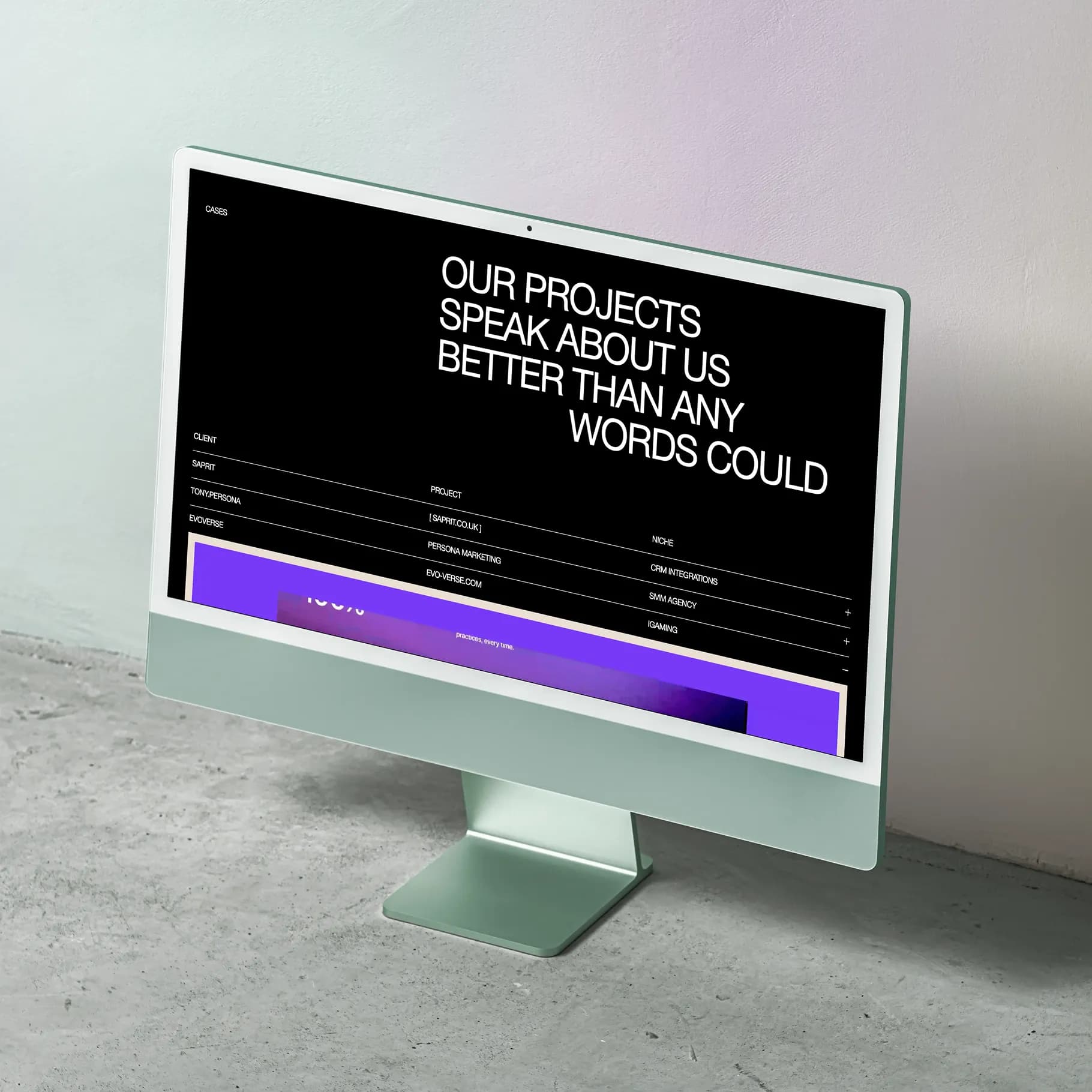 Introck Studio studio website: screen 3 of 4