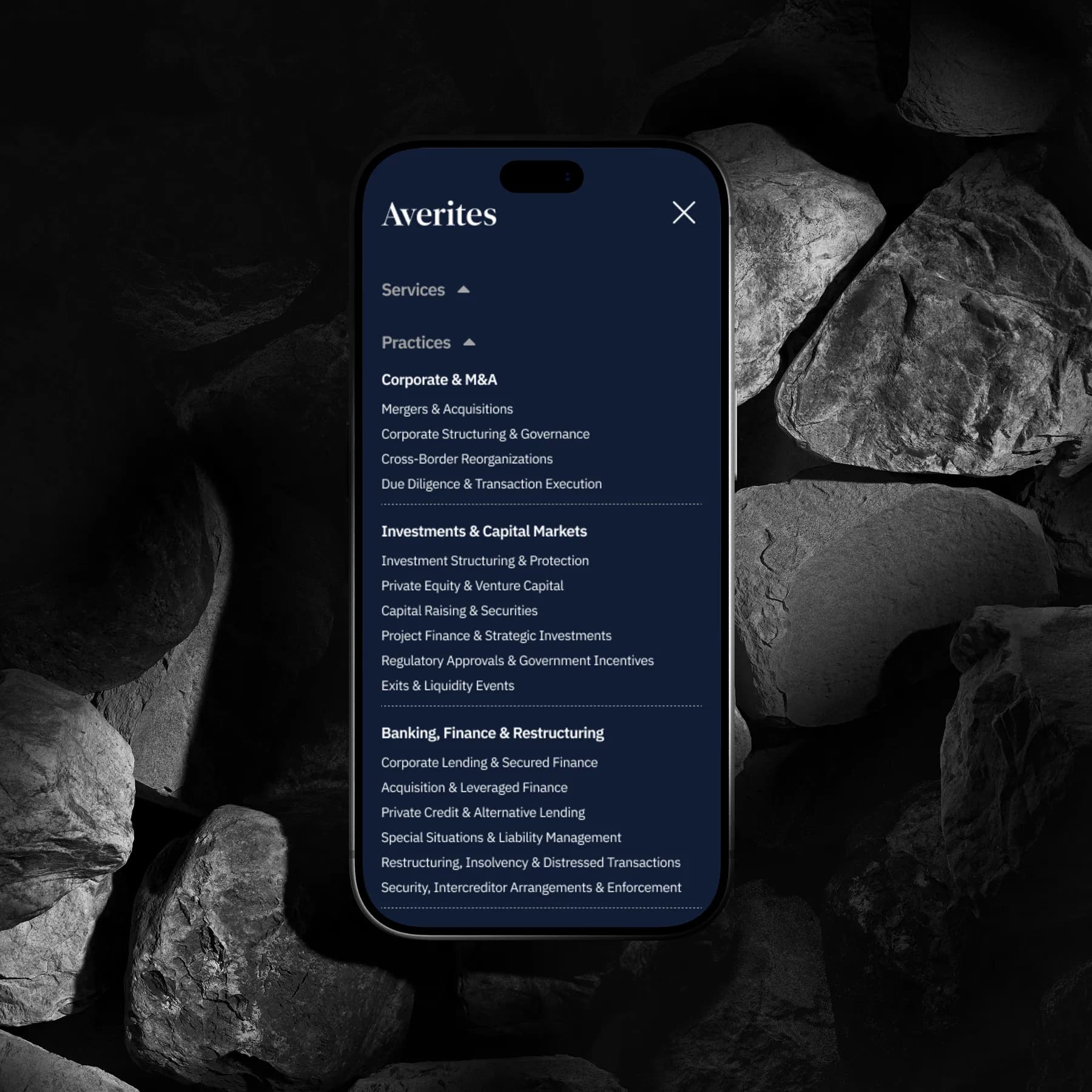Averites studio website: screen 3 of 5