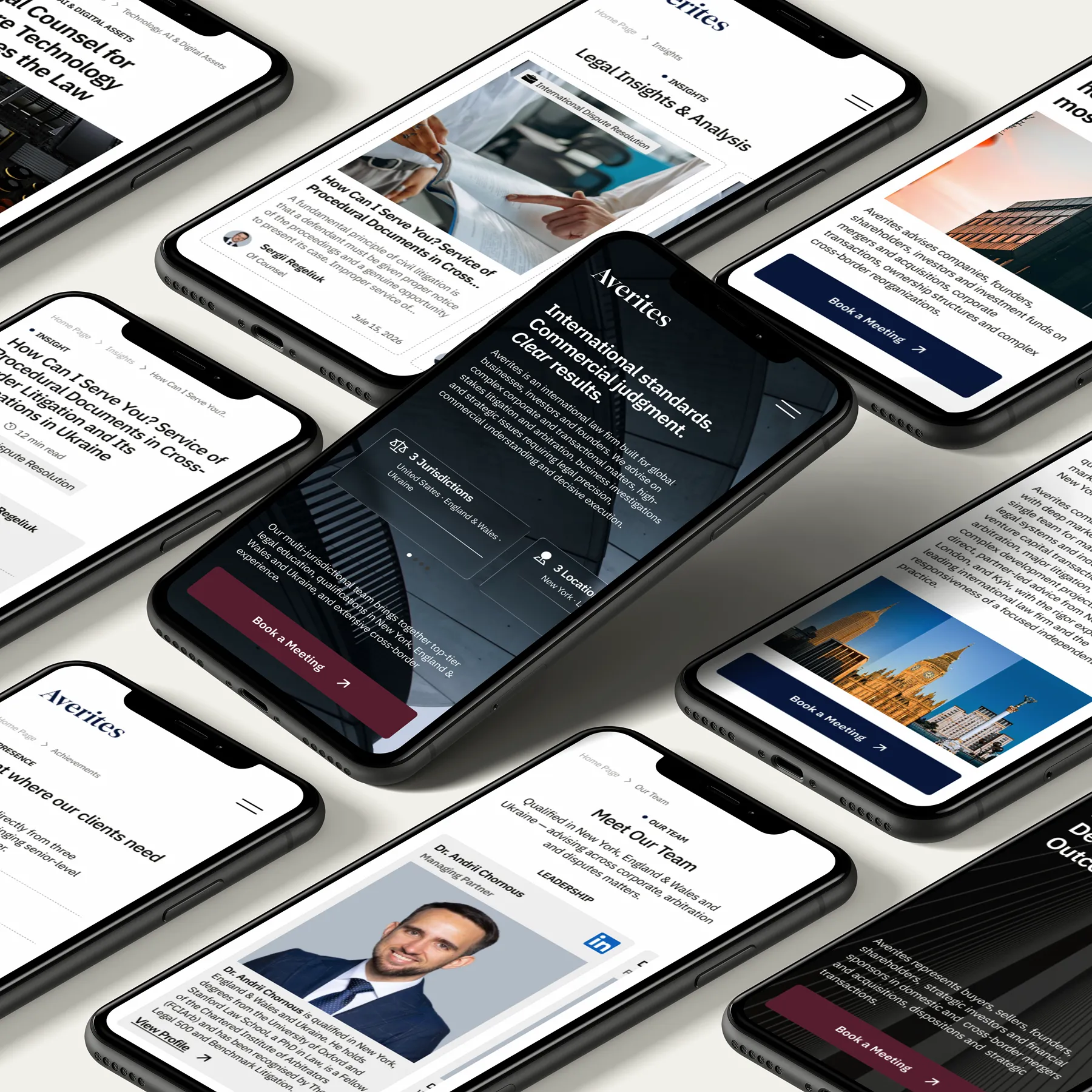Averites studio website: screen 2 of 5