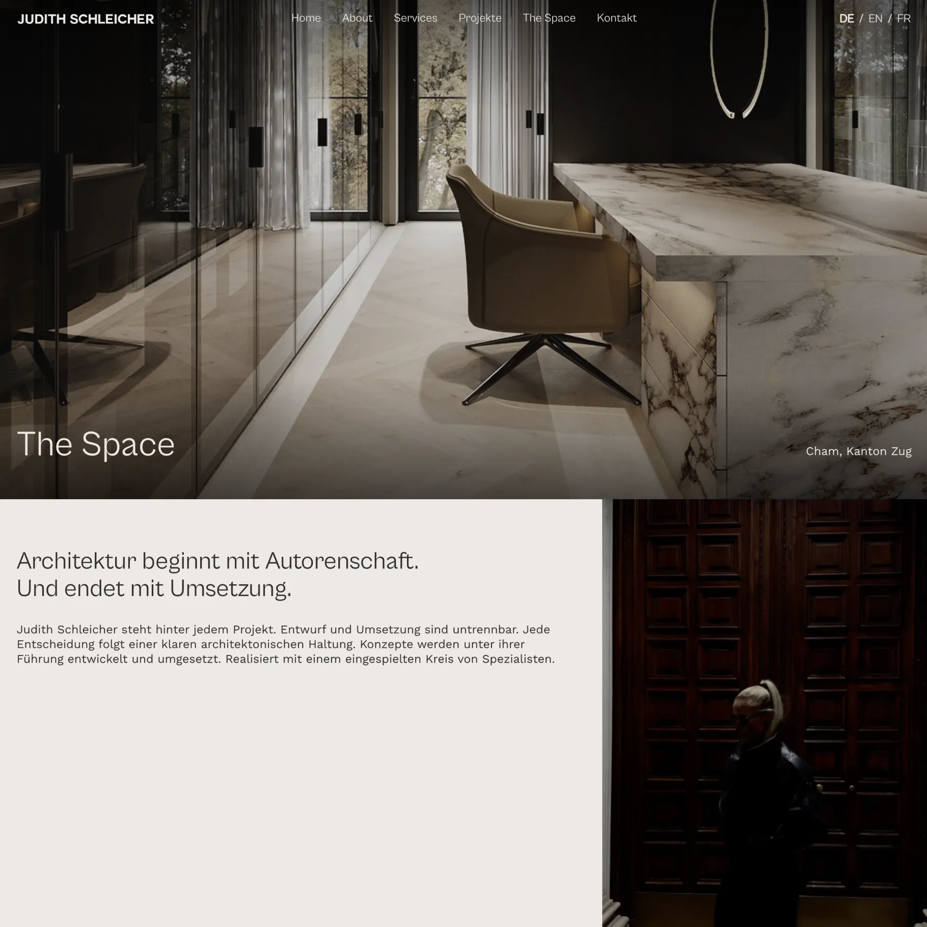 Judith Schleicher studio website: screen 3 of 4
