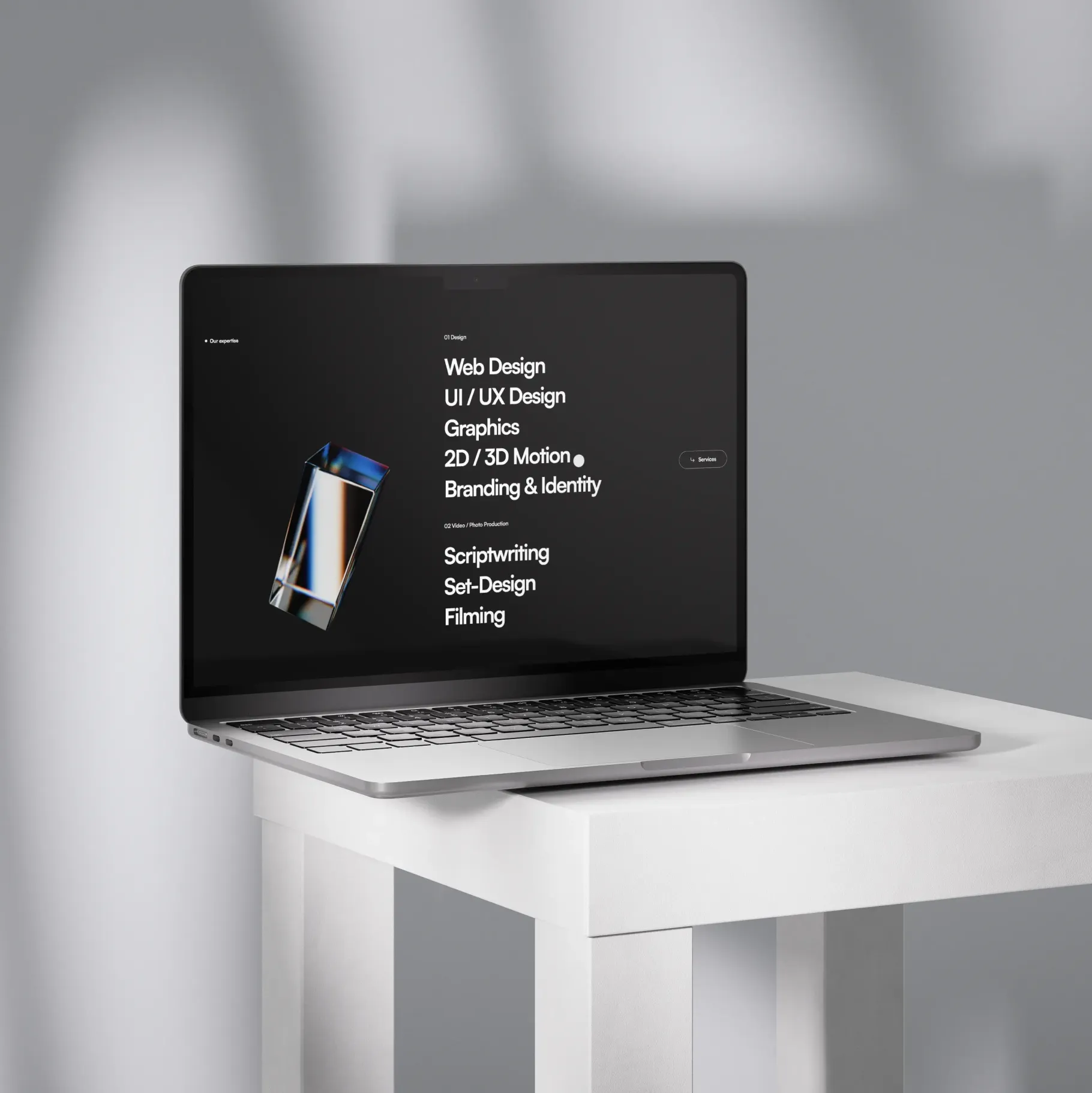 NOAR studio website: screen 2 of 4