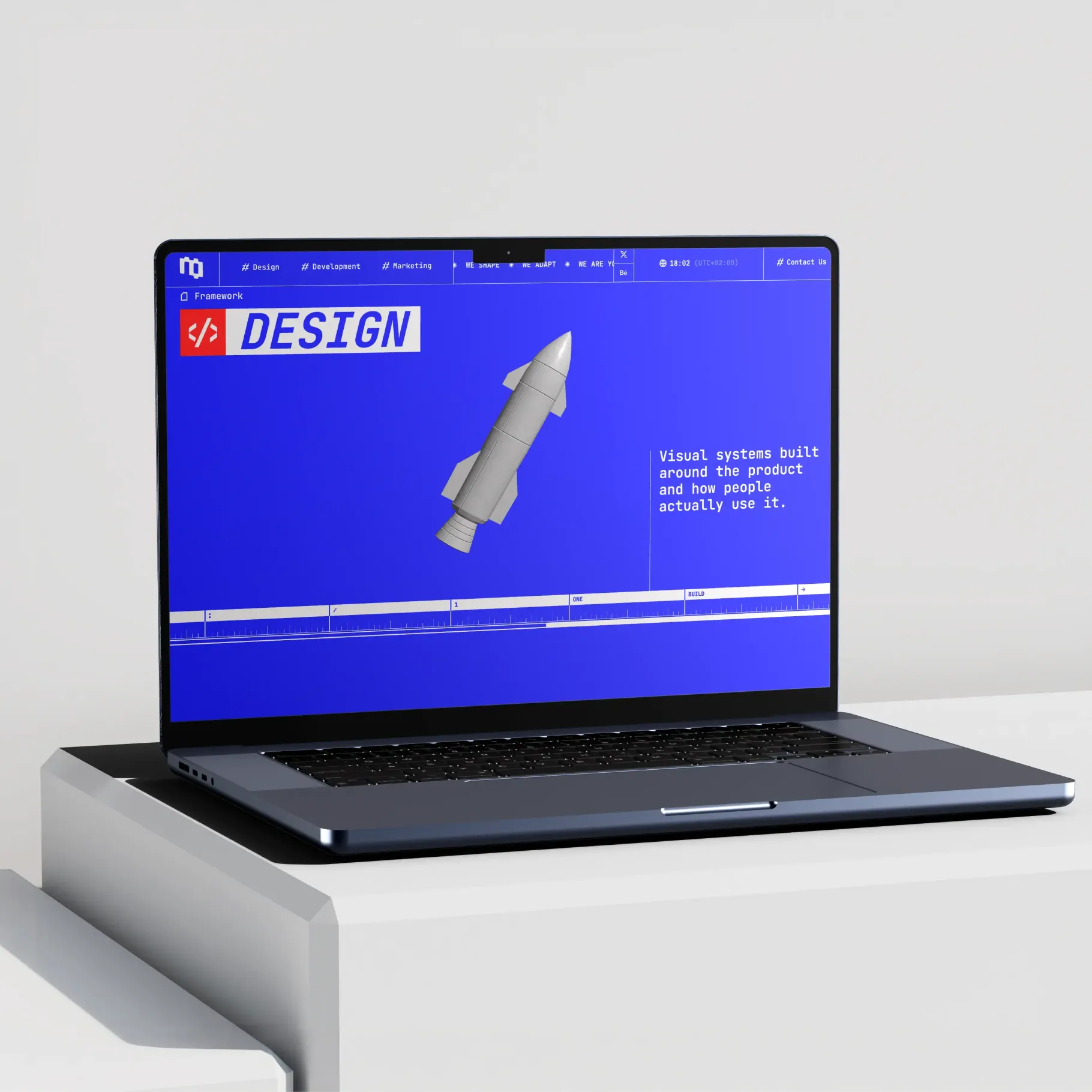 OneZero studio website: screen 2 of 4