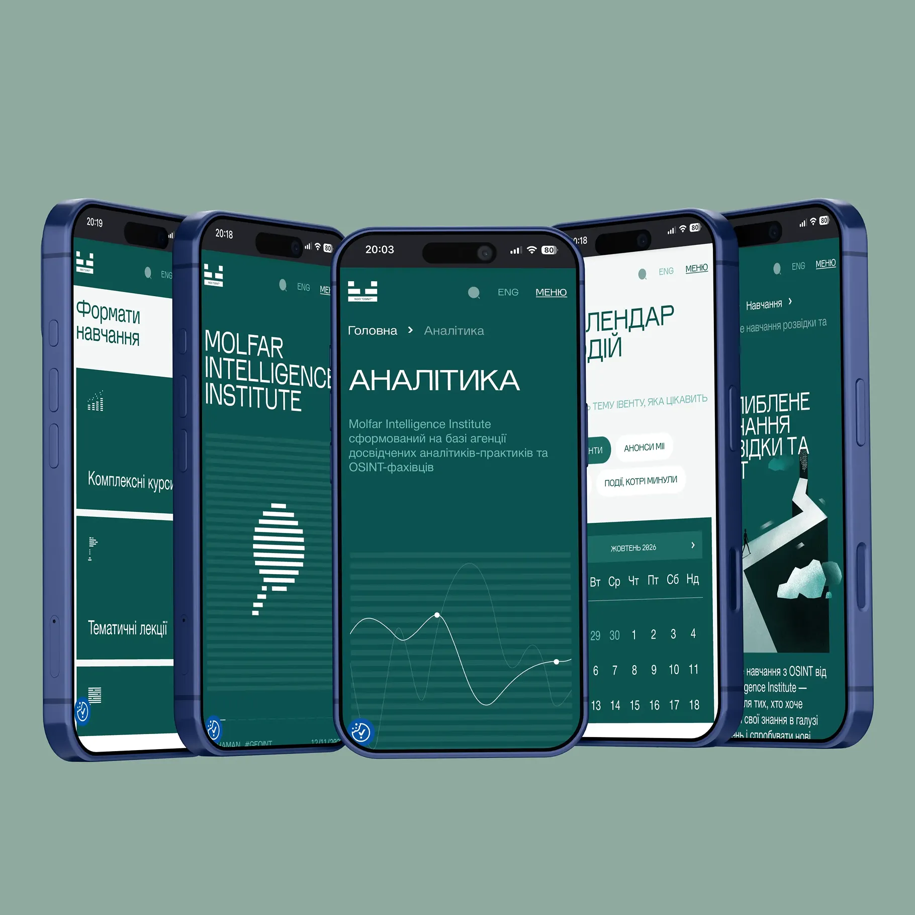 Molfar Institute website: screen 3 of 4