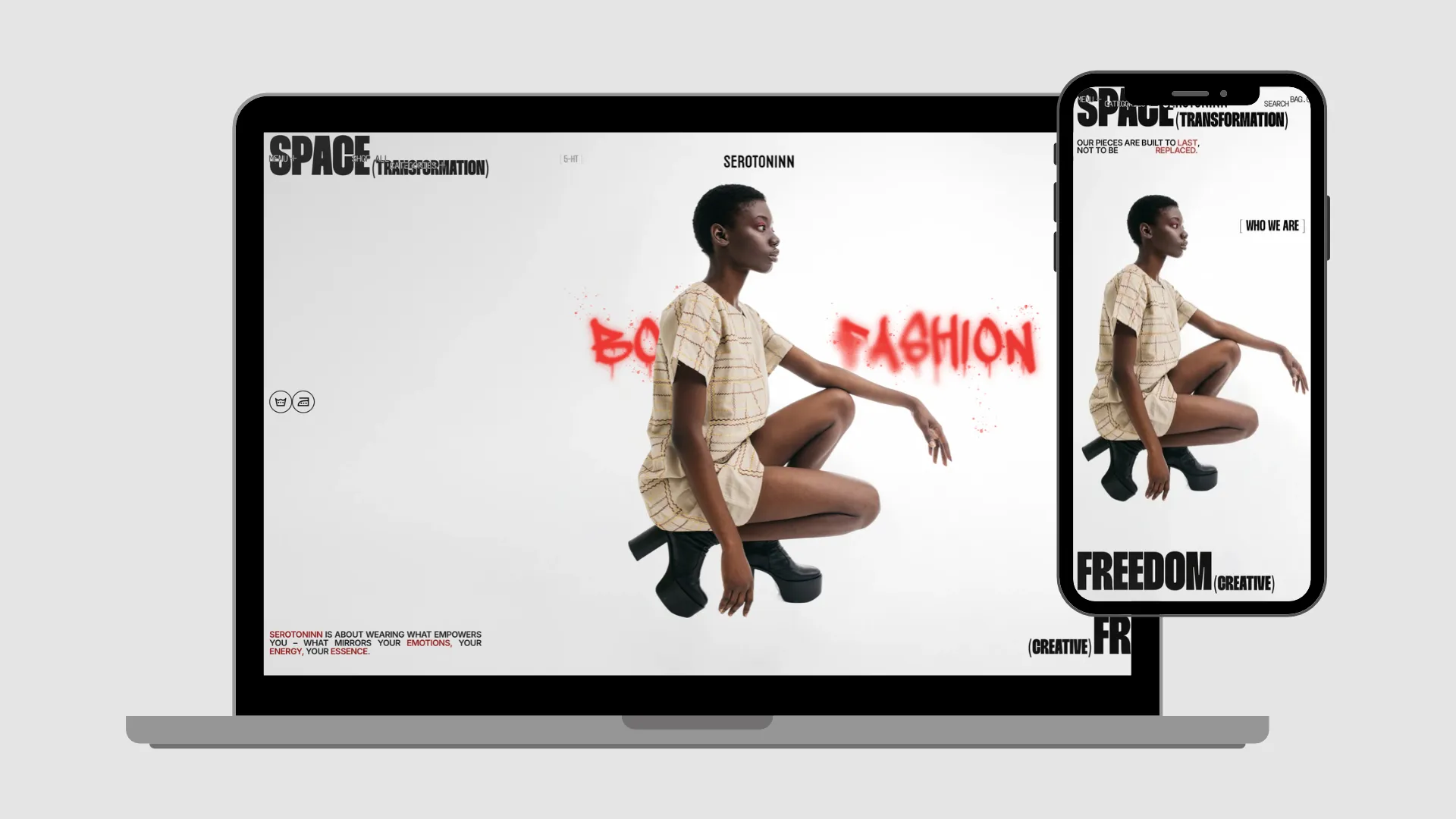 Serotoninn online store: screen 4 of 4