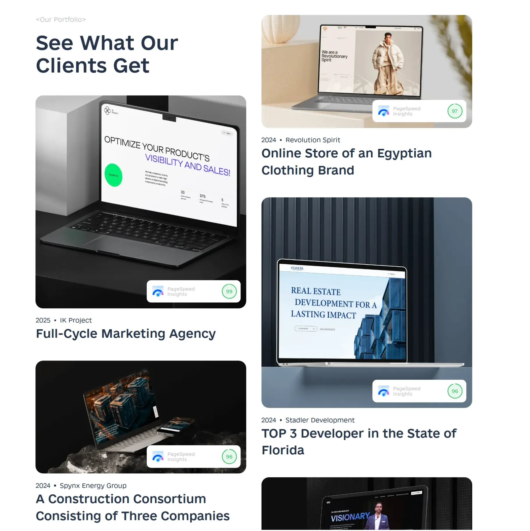 Voodoo Agency studio website: screen 3 of 4